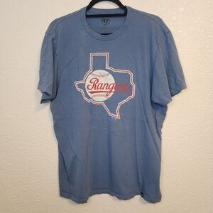 47 Men's Blue Texas Rangers T-Shirt size L